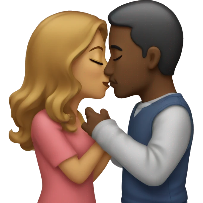 A couple kissing  emoji