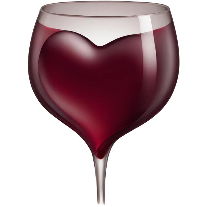 Bordeaux heart emoji