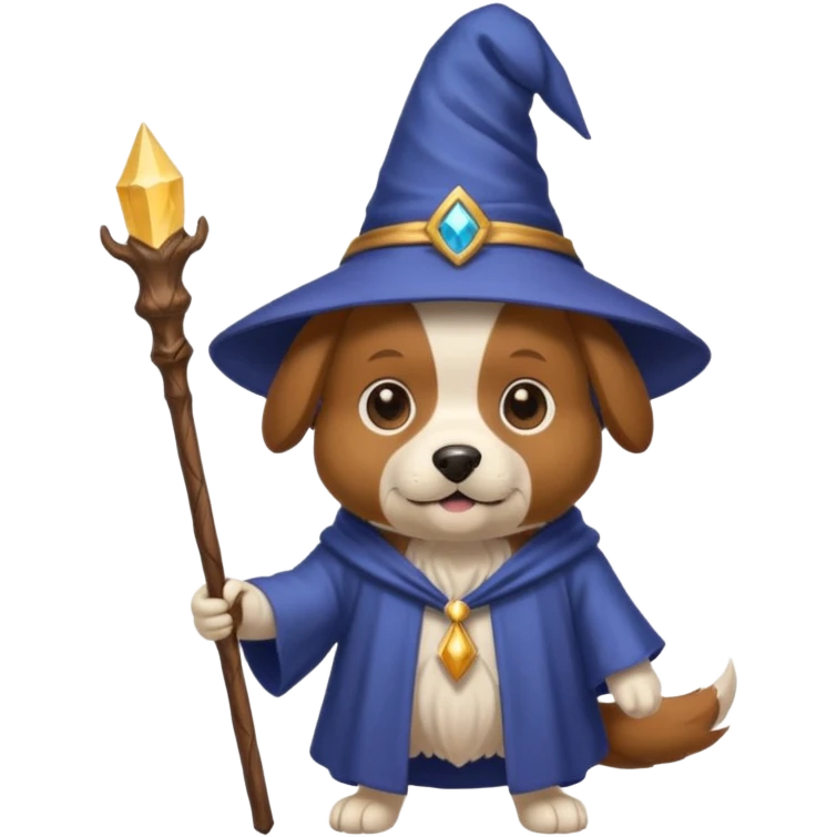 Dog wizard emoji