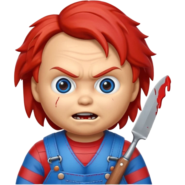 Un emojin de chuky überraschter Blick emoji