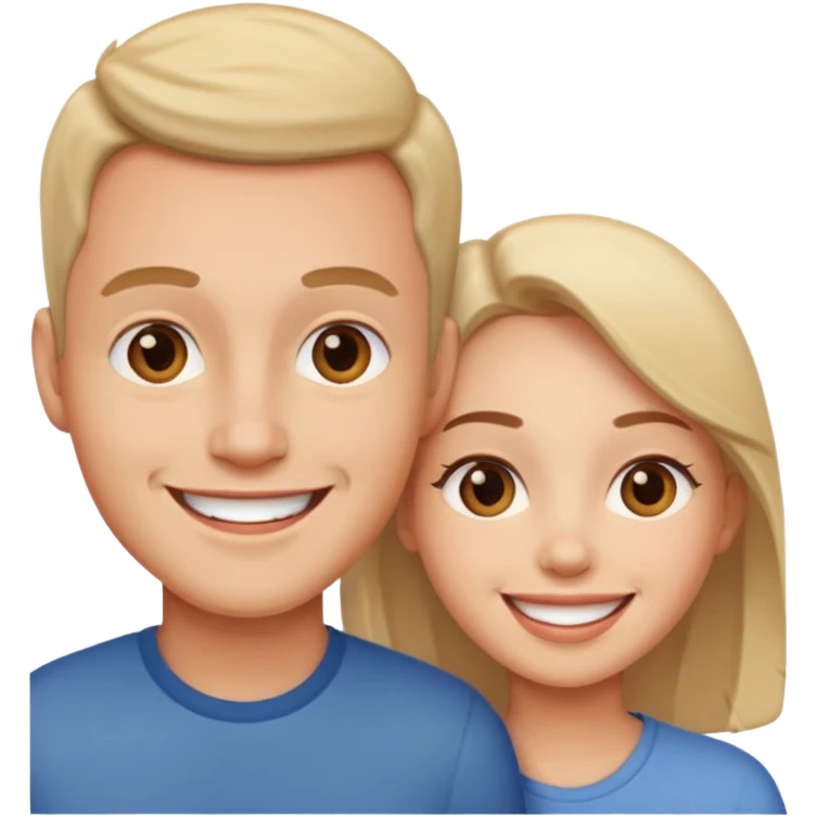 I want something between laughing and loving emoji