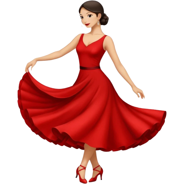 tango dancing woman emoji profile photo emoji