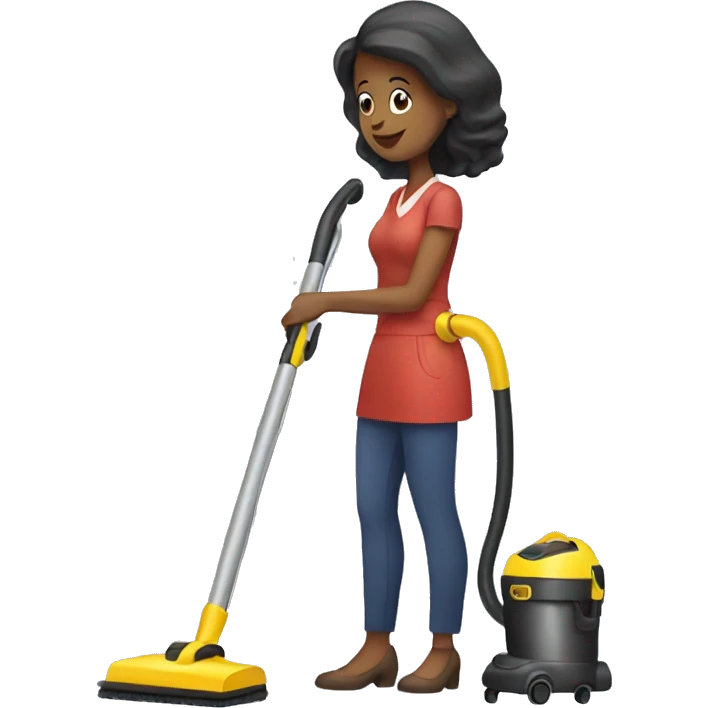 Lady vacuuming emoji