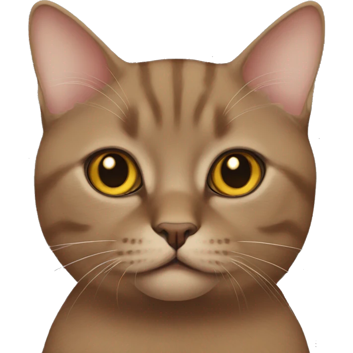 Brown British cat emoji