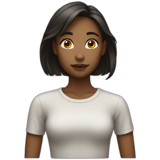 girl with nothing emoji