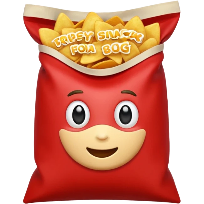 Chips snack Red
 emoji