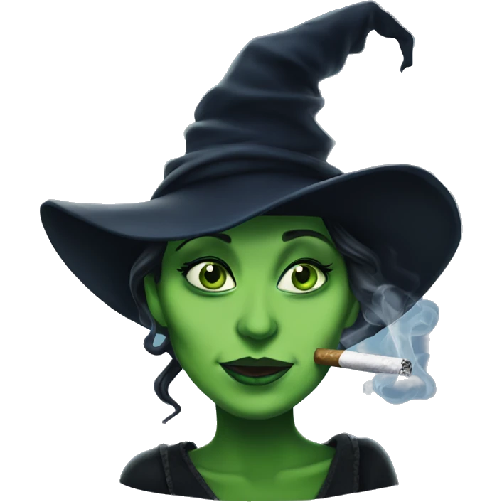 Elphaba smoking  emoji