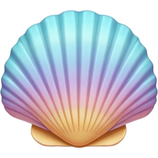 seashell object icon, cute shell, pastel tones, glossy texture, 3D cartoon, soft shadow, mobile game icon style, centered, clean background, no text, no watermark
 emoji