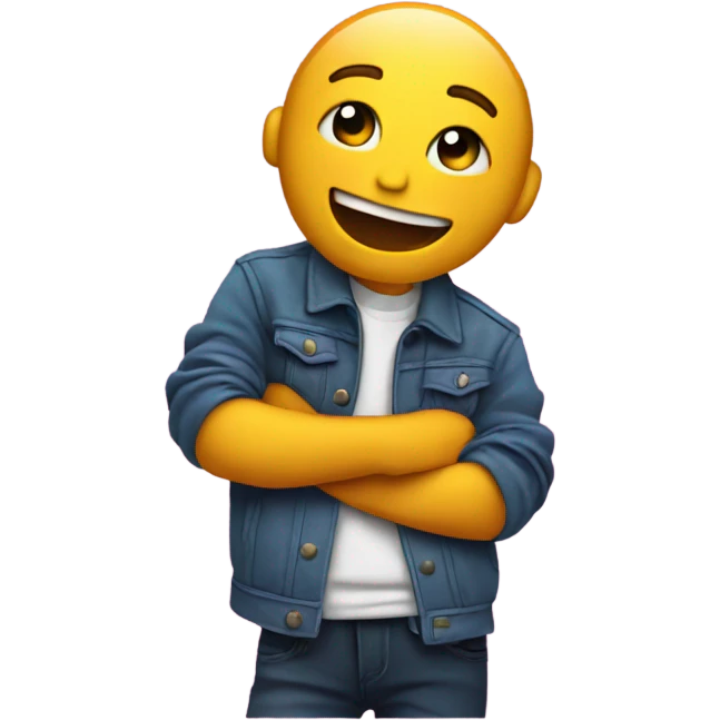 Vibing to music emoji