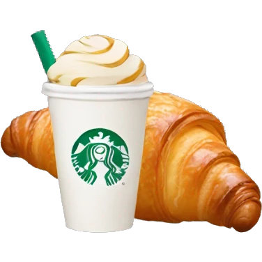 Starbucks croissant  emoji