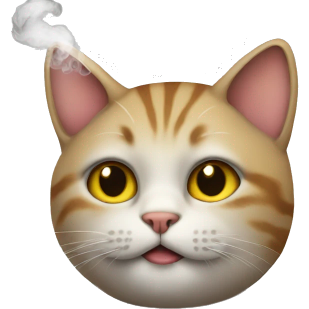 cat smoking emoji
