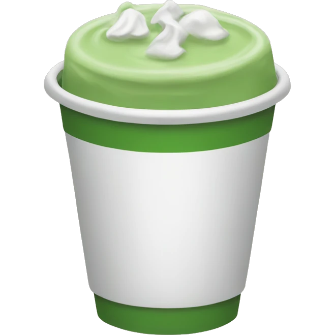 Green mocha emoji