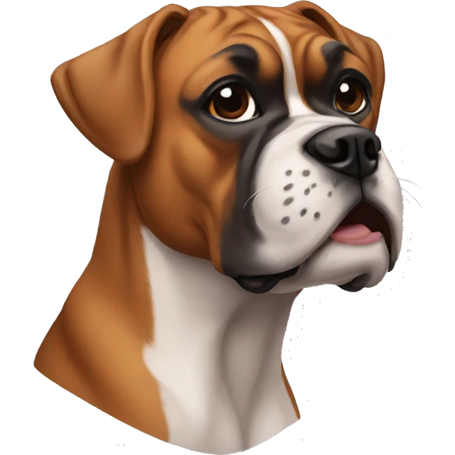  boxer dog  emoji