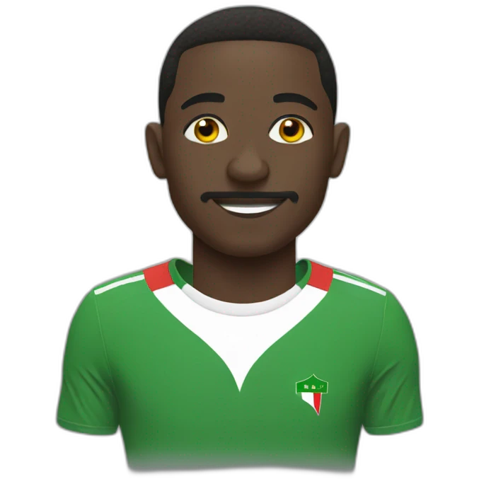 Sudanese football player emoji