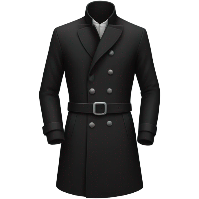 Black coat  emoji