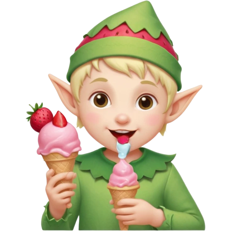
baby elf with strawberry ice cream




 emoji