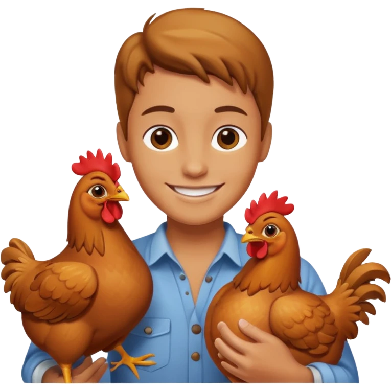 Chicken taming emoji