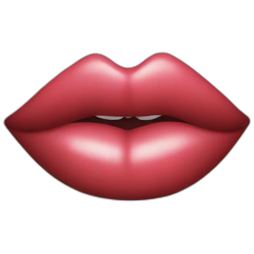 big juicy lips emoji