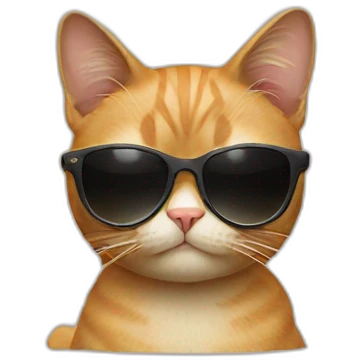 Cat with sunglasses emoji