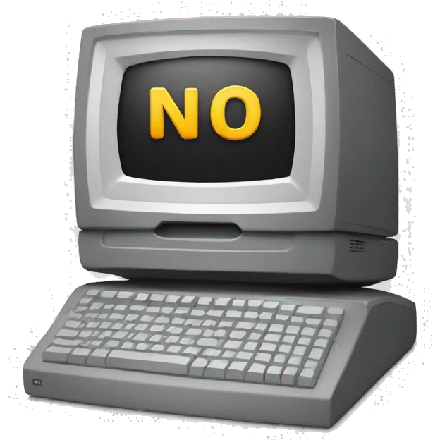 computer says "NO" emoji
