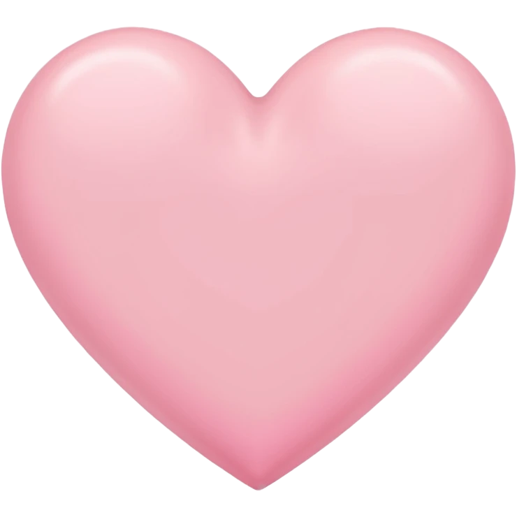 Pink pastel heart emoji