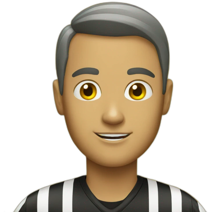 Referee in a yellow jersey emoji