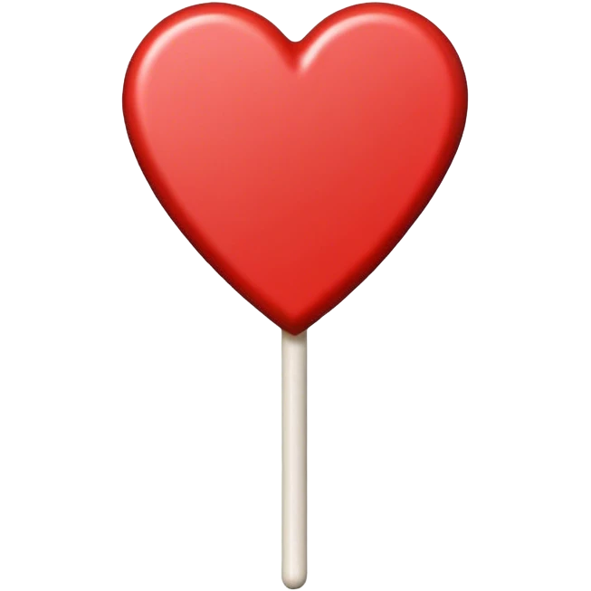 Heart shaped lolly pop emoji