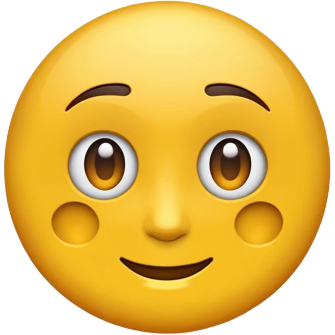 Emoji rond et jaune qui regarde à gauche emoji