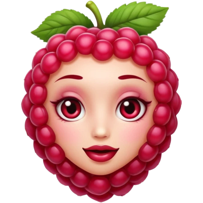 Sexy Raspberry. Comic Sytle with face emoji