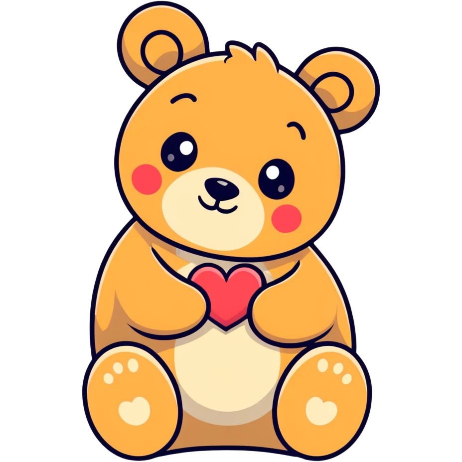 Bear wie Heart  emoji