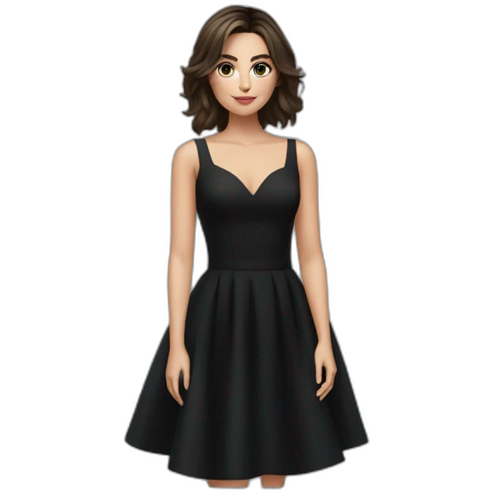 Ana de Armas in a black dress emoji