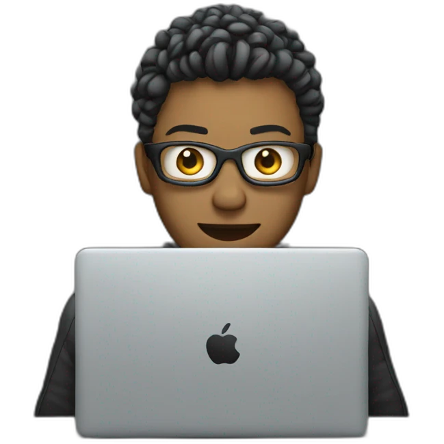cyber guy with laptop emoji