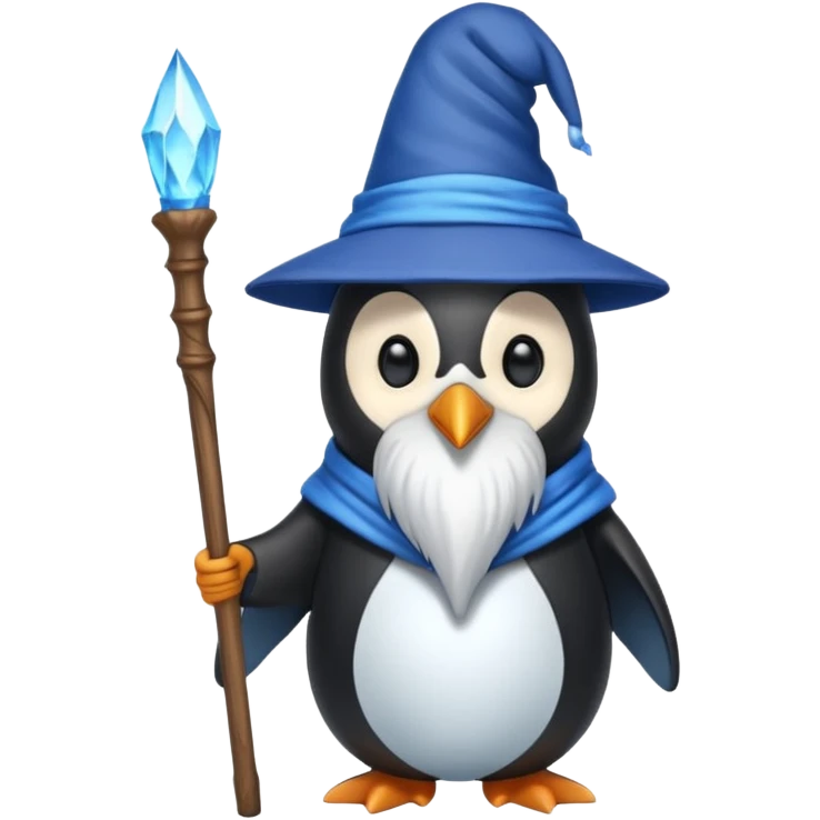 Penguin Wizard emoji
