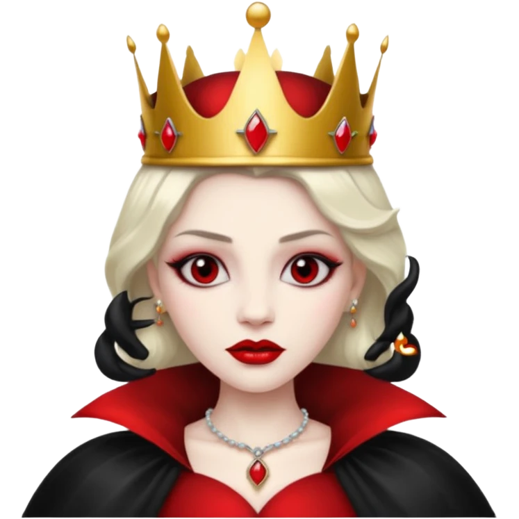 queen vampire with crown emoji