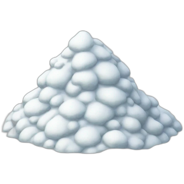 Snow piles emoji