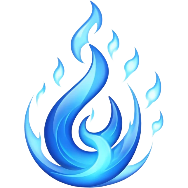 blue fire emoji