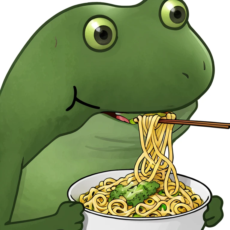 bufo eating noodles emoji