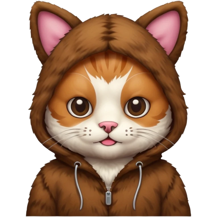 Gato con un traje de oso emoji