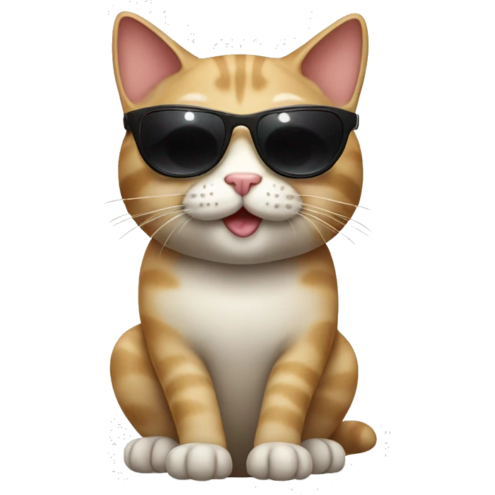 Cat with sunglasses emoji