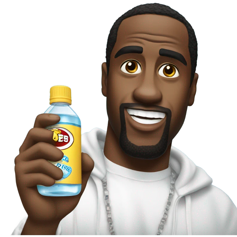 P Diddy holding baby oil ￼ emoji