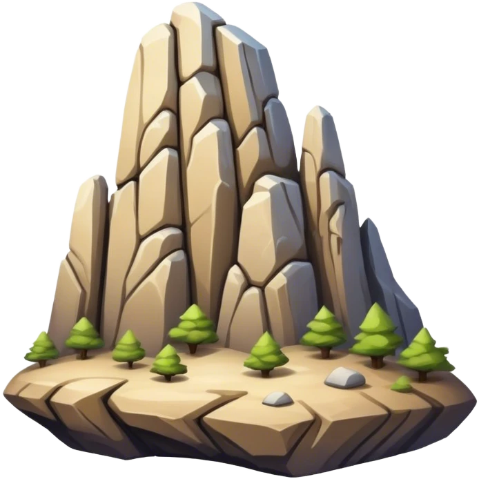 rock formation emoji