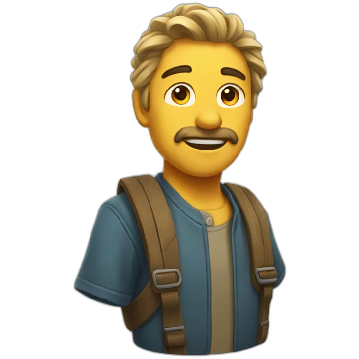 Wind from mountain emoji