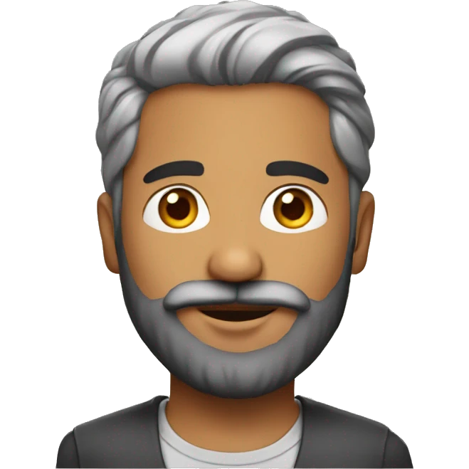 Indian celebrity with beard emoji