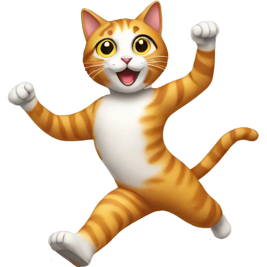 Dancing cat emoji