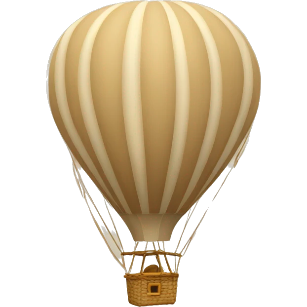 Beige hot air balloon  emoji
