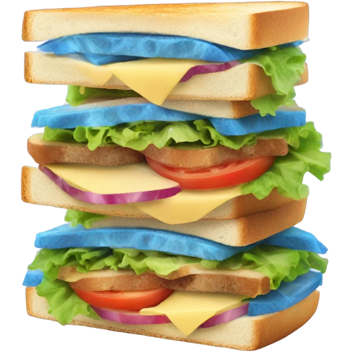 Blue sandwich emoji