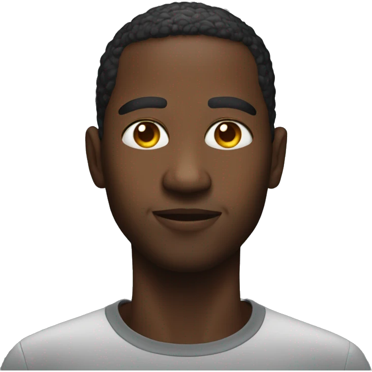 Black people with Apple Vision Pro on his face emoji