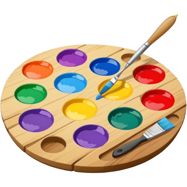 Palette with brush emoji