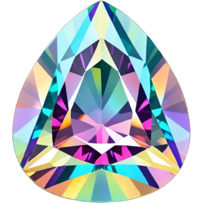 A mystic fire topaz natural cut emoji