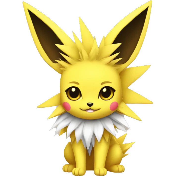 Kawaii Cool Edgy Jolteon full body emoji